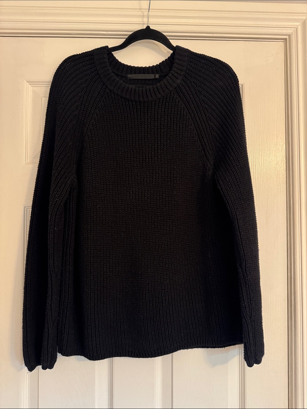 Jenni Kayne Black Ribbed Crewneck Sweater